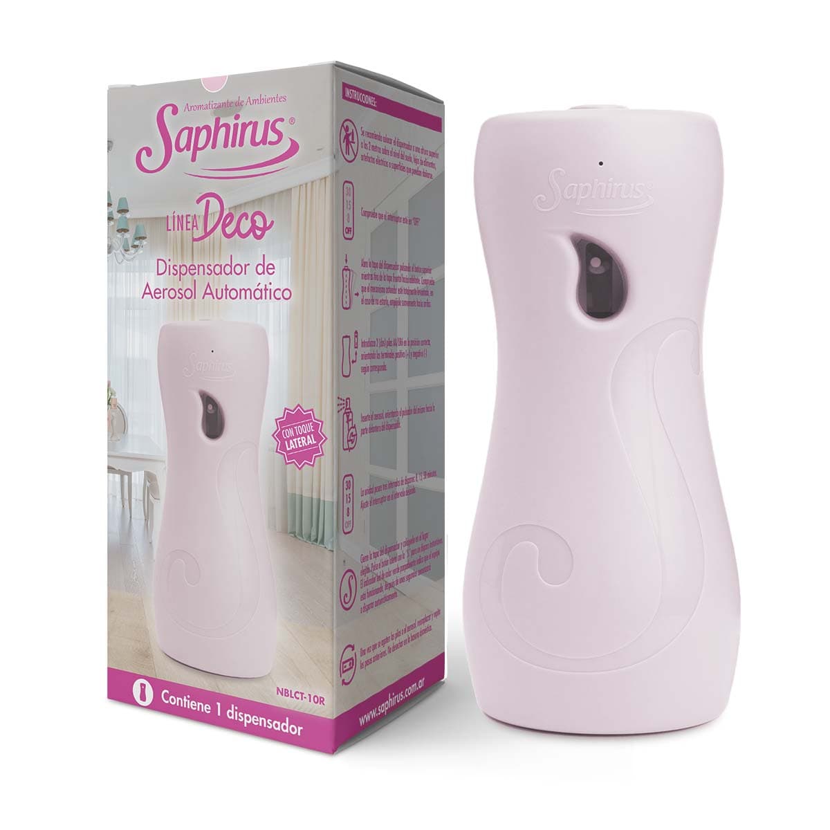 Aromatizador analogico rosa con toque