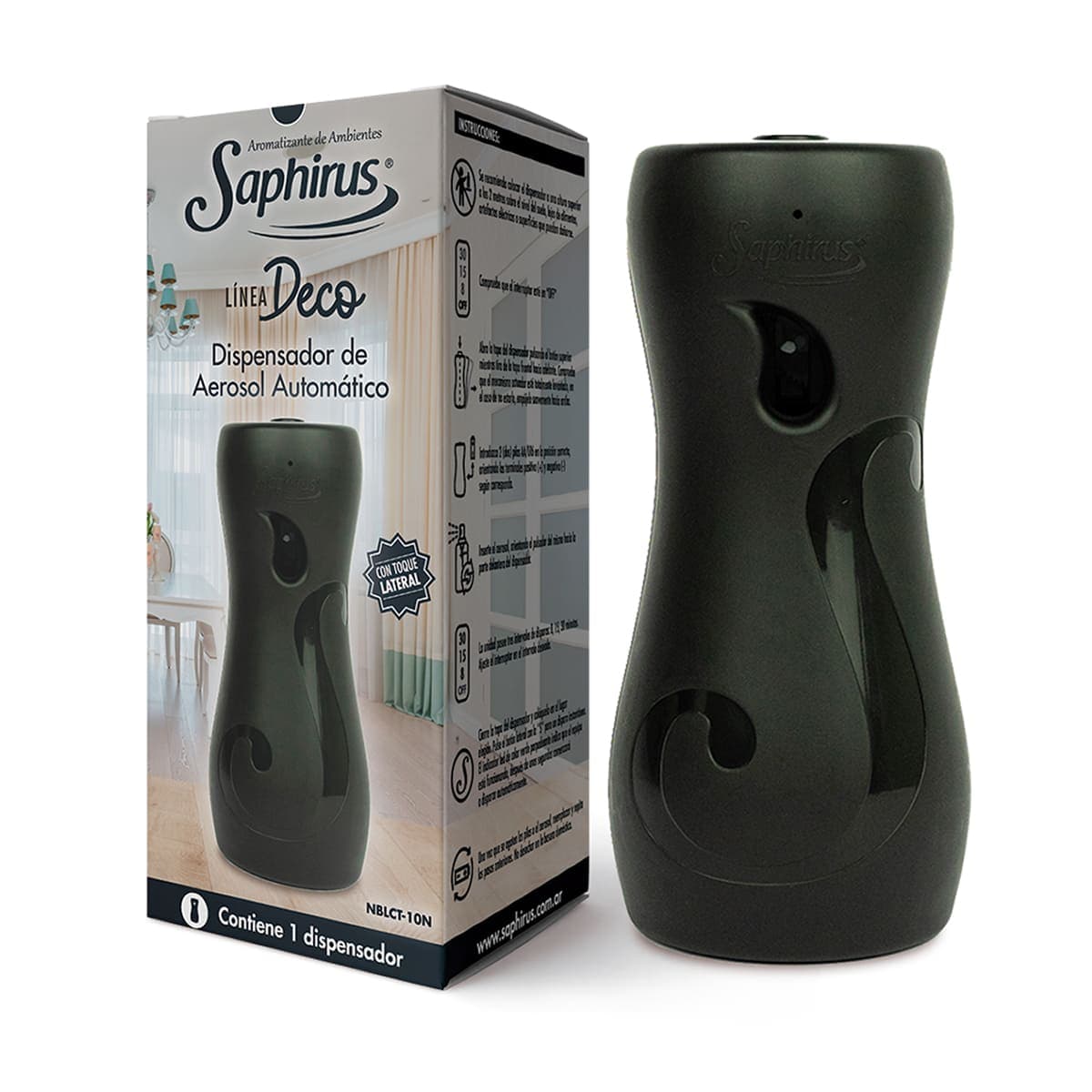 Aromatizador analogico negro con toque